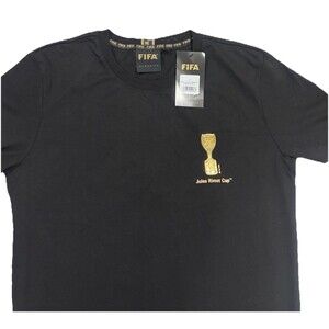 FIFA CLASSICS PREMIUM EMBOSSED JULES RIMET TROPHY T-SHIRT SIZE SMALL- UNISEX